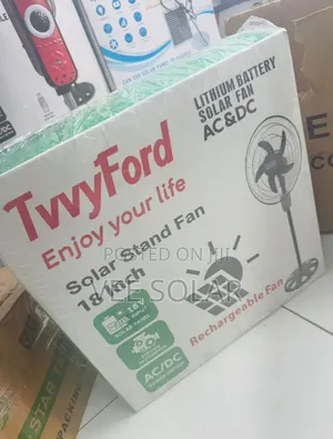 18 Inches Twford Solar Rechargeable Fan
