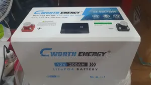 Cworth Energy 200ah Solar Life Po4 Lithium Battery Running on 12v