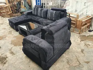 Quality Lshap Sofa Center Table With Single Seater