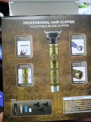 Professional Rechargeable T-Blade Hair Clipper Beard Trimmer