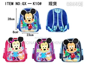 Mickey Mouse and Labubu School Bag