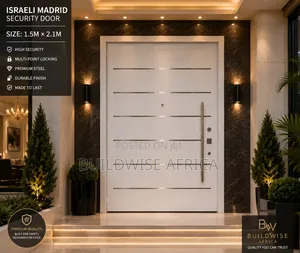 1.5×2.1m Israeli Madrid Double Security Door