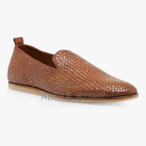 Bertie London Men's Woven Leather Loafers Shoes – Slightly Used