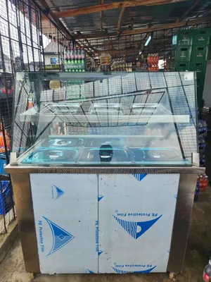 3plate Up and Down Electric and Gas Food Display Warmer With Cabinet