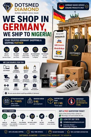 We Shop in Germany. We Ship to Nigeria. Shopping Procurement Service