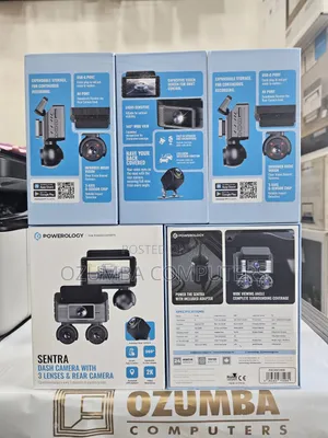 Powerology Sentra Dash Cam With 3 Lenses and Rear Camera
