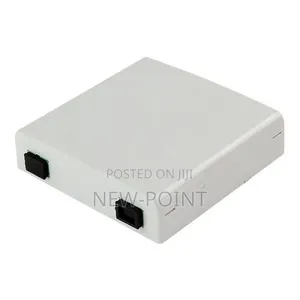 2 Port FTTH Fiber Optic Terminal Box – SC Wall Mount Fiber Outlet Box