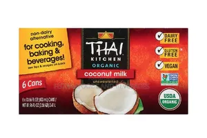 Thai Kitchen Organic Unsweetened Coconut Milk 6 Cans.