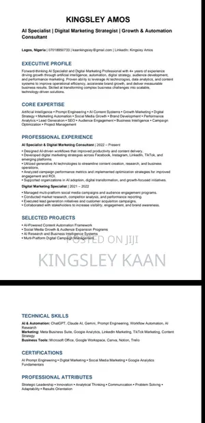 Ai Specialist and Digital Marketer