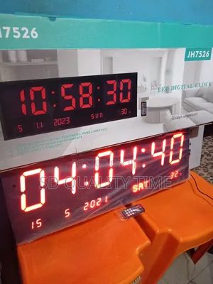 Big LED Digital Wall Clock (30 by 10 Inches)