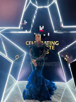 Elegant Blue Evening Dress