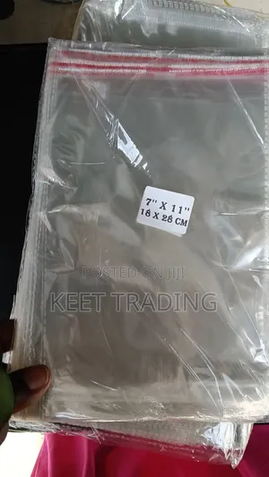 7 × 11 Glass Nylon Bags (18 × 28 Cm) – Transparent Packaging Bag Lagos