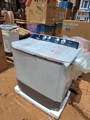 LG 13.5kg Semi-Automatic Twin-Tub Top-Load Washing Machine (P1401RON9T