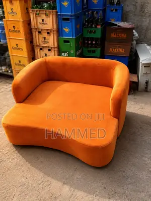 Burnt Orange Modern Lounge Chair