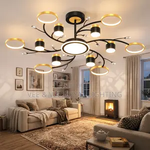 Luxury Modern LED Ring Chandelier - For Living Room, Master’s Bedroom