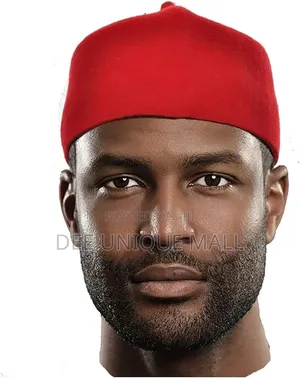Igbo Red Cap Chief Traditional Cap