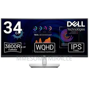 Dell 34 Inches Frameless Curved USB-C Hub Monitor