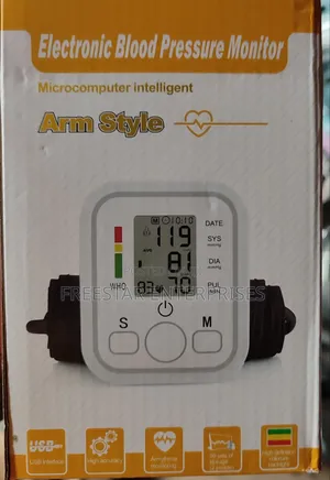 Arm BP Monitor. Electronic Blood Pressure Monitor.
