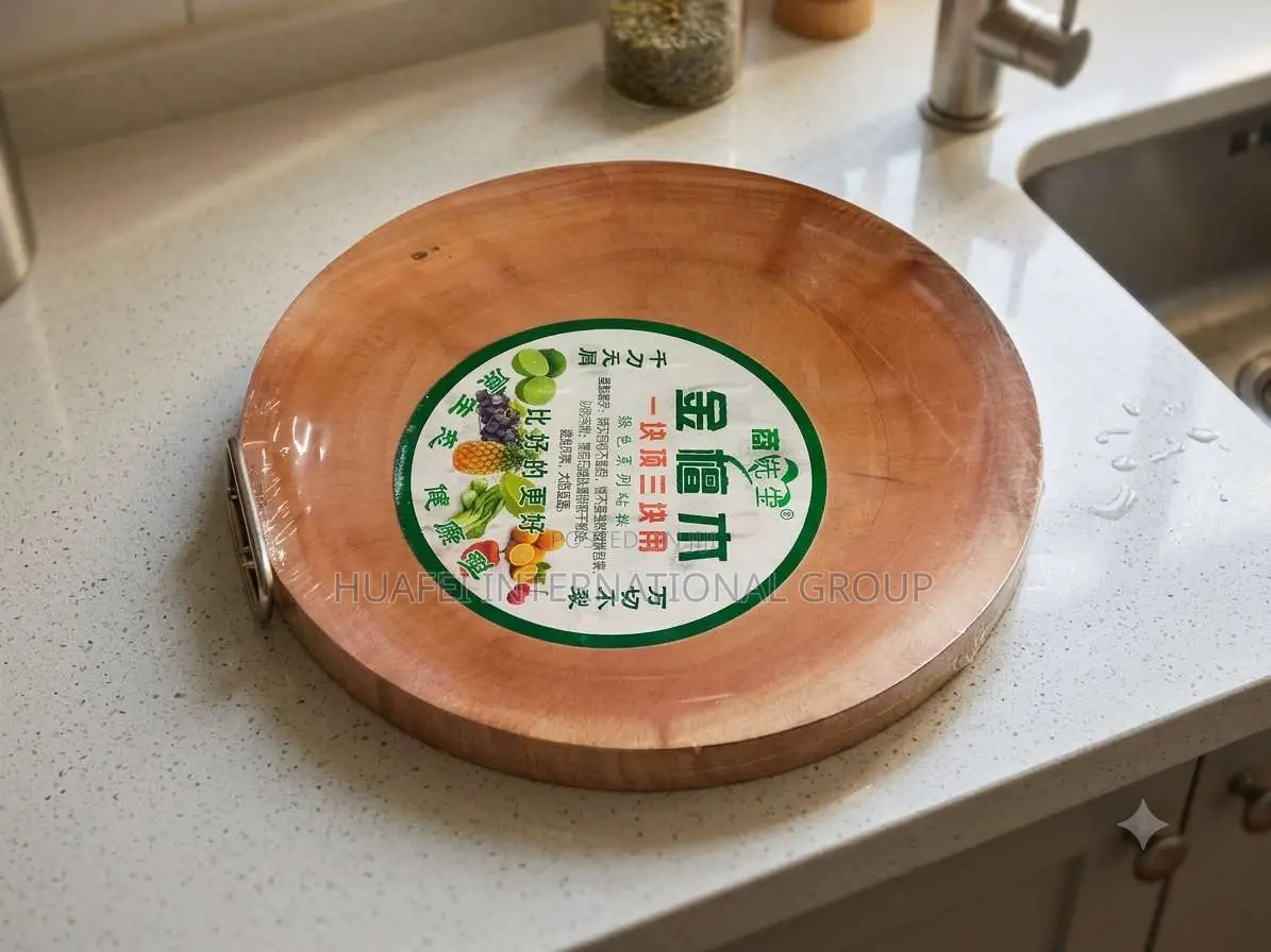 Big Solid Wood Round Chopping Board-Kitchen Cutting Board