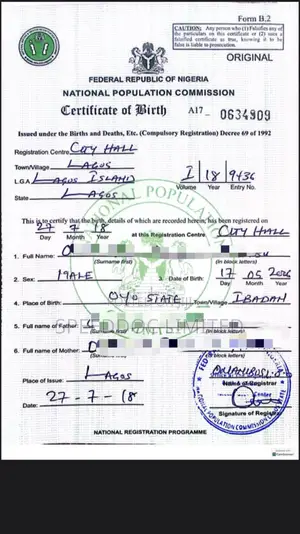 Birth Certificate