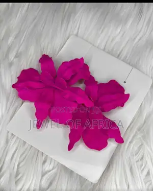 Flower Metal Statement Earrings