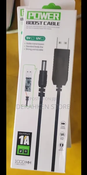USB 5V to 9v/12v Power Boost Cable Converter – Router UPS Cable