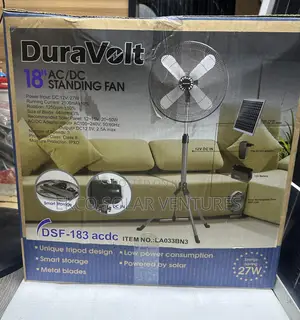 DuraVolt 18" AC/DC Standing Fan