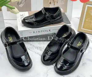 Girls Patent School Shoe