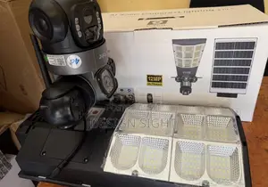 Solar-Powered Street Light and V380 Camera With 3 Lenses View