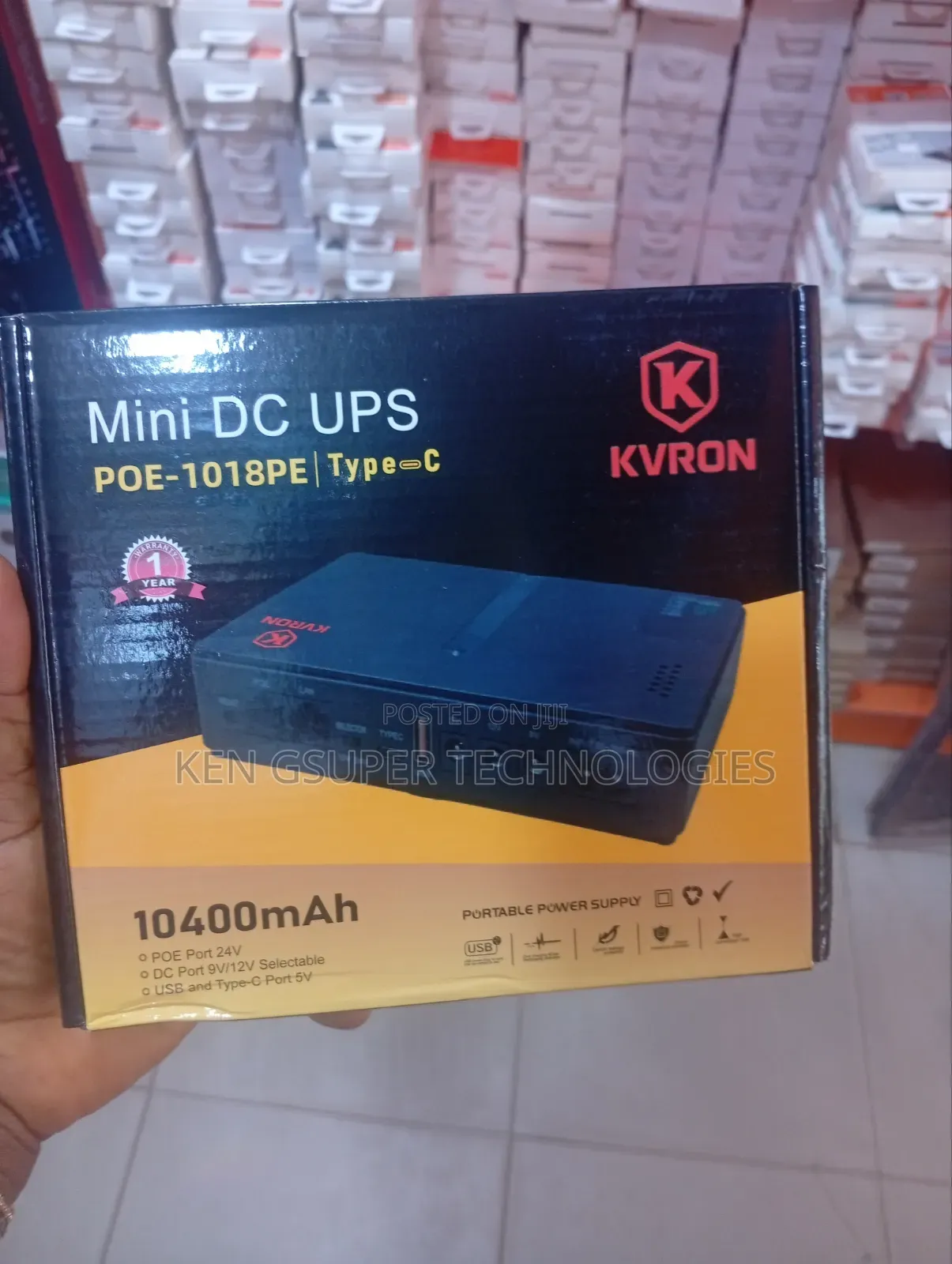 Mini UPS 10400Mah Type C