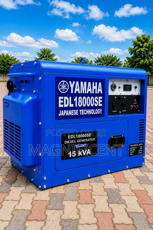 Original 15 Kva Yamaha 100% Copper Coil Diesel Generator Soundproof