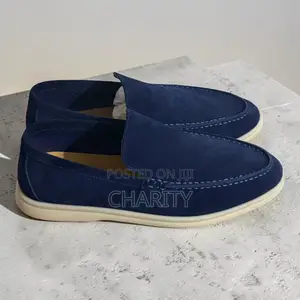 Premium Navy Blue Suede Casual Loafers
