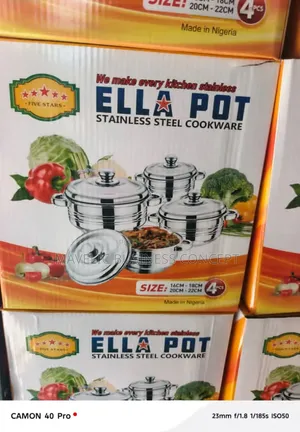 4pcs Ella Pot Stainless Steel Cookware