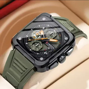 Curren Wrist Watch Analog and Digital Green and Black