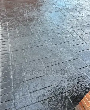 Stamp Floor , Big Ashler , Color Hardener , Polish