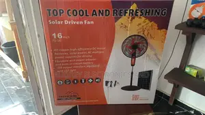 Top Cool Solar Rechargeable Fan