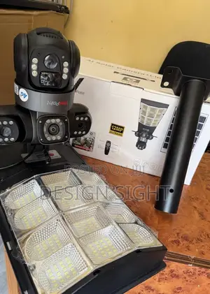 Original 3 Lens CCTV Camera + Solar Street Light