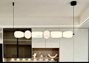 Nordic Long Strip Chandelier Modern Creative for Restaurant
