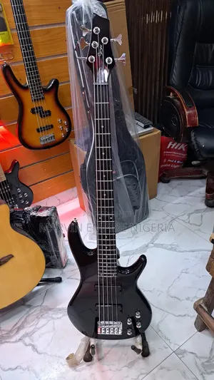 Smiger Active 5-Strings Electric Bass Guitar – Black