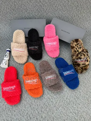 Unisex Colors Balenciaga Luxury Slippers
