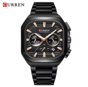 Curren Wrist Watch Analog and Digital Black With Brown