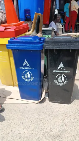 Heavy Duty Agiville Waste Bins / Trash Cans 240L