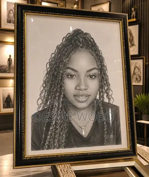 Pencil Drawing Wall Art Size Art 20 by 24 Inches