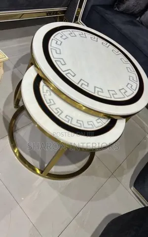 2in1 Marble Top Center Table