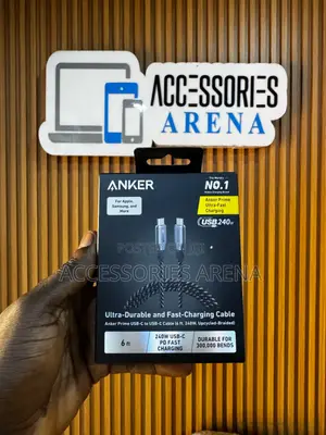 Anker Prime USB-C to USB-C Cable (6ft,240W,Upcycled-Braided)