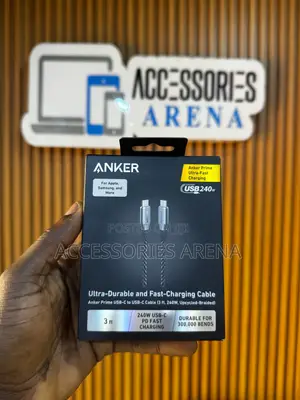 Anker Prime USB-C to USB-C Cable (3ft / 240W Super-Fast Charging)