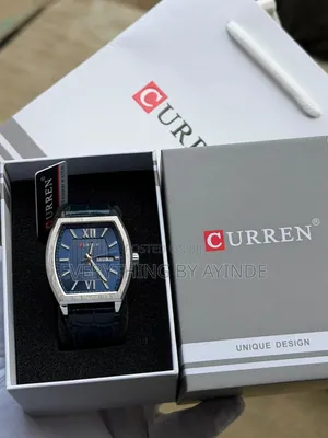 Curren Wrist Watch Analog and Black With Blue Face