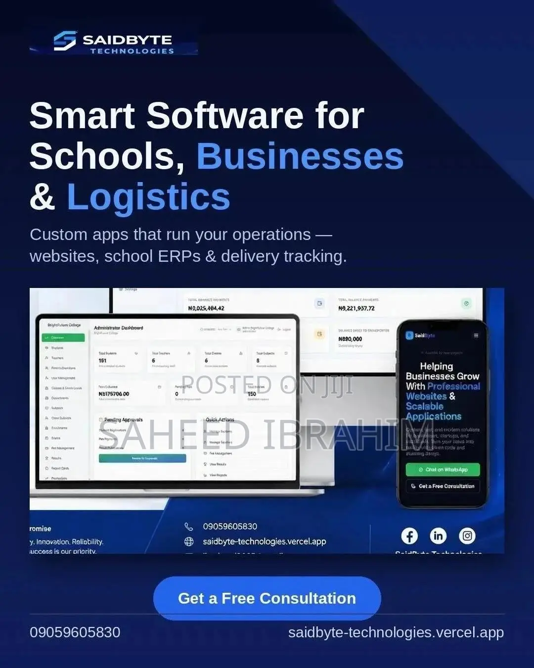 Professional Website, Mobile App Custom Software Development