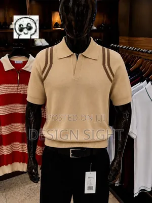Short Sleeve Polo Shirt Zipper Collar