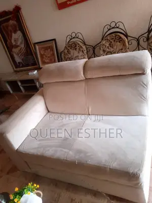 5-Seater Sofa Set - Wrought Iron + Fabric -